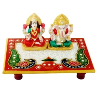 Marble Choki Lakshmi Ganesha