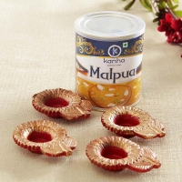 Diwali Malpua Hamper with Diyas