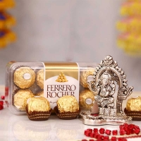 Ferrero Rocher Chocolate with White Metal Ganesh